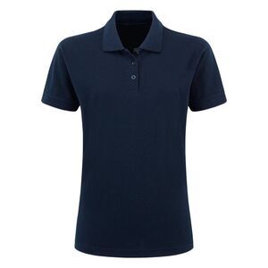 Ultimate Womens/Ladies Pique Polo / Navy Blue